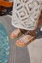 Flowe Women's Nude Stone Fusped Sole Sandals - 3