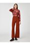 Button Detailed Wide Leg Trousers - 2