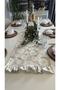 Roza Dertsiz Stain-Resistant Vintage Ruffled Daisy Patterned Runner - 8