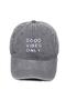 Good Vibes Only Patterned Washable Baseball Cap