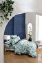 Emily Green Double 100% Cotton Satin 300tc Duvet Cover Set - 3