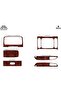Meriç ®   Nissan Interstar Front Glove Box Trim Mahogany 6 Pieces 1999-2004