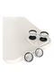 iPhone 13 & iPhone 13 Mini Compatible Aluminum Alloy 3D Tempered Camera Lens Protector Silver [Set of 2]
