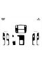 Meriç ®   Nissan Patrol Front Glove Box Trim Gloss Black 8 Pieces 2000-2004