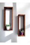 2Pcs Tall Wooden Box Wall Decor - Rustic Decor - Plant Decor - Box Shelves (V-Wood-0001)