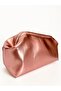 Heybes Women's Pink Shiny Textured Leather Clutch Handbag - 2