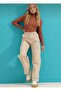 Cargo Pocket Beige Wide Leg Wide Leg - 3