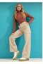 Cargo Pocket Beige Wide Leg Wide Leg - 4