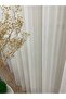 Modern Striped 1/2.5 Normal Pleat - Ecru Cream Color Tulle Curtain - 2