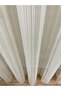 Modern Striped 1/2.5 Normal Pleat - Ecru Cream Color Tulle Curtain - 4