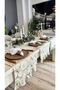 Roza Dertsiz Stain-Resistant Vintage Ruffled Daisy Patterned Runner - 2