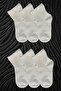 Children's Toe Seamless 6 Pairs Mid Heel Socks Cotton - 2