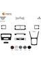 Meriç ®   For Mercedes A/B Series Front Glove Box Trim Mahogany 8 Pieces 2004-2009 - 2