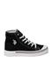 Base. Polo Penelope High Black Long Top Linen Sneaker Shoes - 2