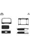 Meriç ®   Nissan Interstar Front Glove Box Trim Carbon 6 Pieces 1999-2004