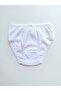 Girl's 100% Cotton Ribbed White Panties/slips - 3