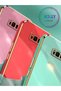 Pearl White Edges Gold Detailed Luxury Silicone Case for Samsung Galaxy S8 Plus - 7