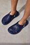 Parna Unisex Navy Blue Eva Beach-day Platform Slippers - 7