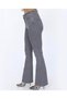 Glenn Women's Colorfast Gray Spanish Fit Flannel Leg High Waist Jean - 2