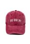 Bad Hair Day Patterned Washed Baseball Cap