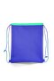 Kids Silver Lavender Peacock Patterned Drawstring Drawstring Backpack 22692 - 3
