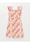 Lcw Kids Square Collar Patterned Girl's Dress - 2