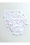 Girl's 100% Cotton Ribbed White Panties/slips - 2