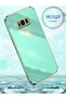 Pearl White Edges Gold Detailed Luxury Silicone Case for Samsung Galaxy S8 Plus - 3