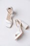 New Season White Leather Platform Summer Comfortable Women's Shoes Premium Model - 4