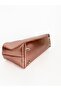 Heybes Women's Pink Shiny Textured Leather Clutch Handbag - 3