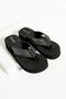 Robin Platform Black Silver Black Women's Stylish Flip Flops Beach Slippers Flip Flops - 3