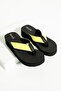 Robin Platform Black Yellow Women's Stylish Flip Flops Beach Slippers Flip Flops - 4