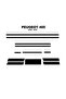 Meriç ®   Peugeot 405 Front Glove Box Trim Glossy Black 12 Pieces 1986-1992