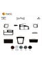 Meriç ®   Peugeot 405 Front Glove Box Trim Aluminum 9 Pieces 1992-1995 - 2