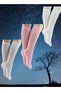 Lace Mesh Girls Knee Socks Set of 3 White-gray Pink - 4