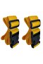Yellow Color Suitcase Bag Safety Belt 2 Pieces Width 4cm