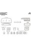 Meriç ®   Peugeot Boxer Front Glove Box Plated Aluminum 32 Pieces 1994-2002