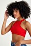 Ribbed Camisole Halter Neck Crop Body - 6
