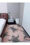 Pink Leopard Theme Decorative Woven Base Carpet Mira 1299