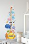 Sea Creatures Fishes Submarine Height Meter Kids Room Wall Sticker- Sim455 - 2