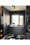 Black Three Tiger Figured Woven Base Round Carpet Mira 1303 - 4