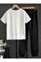Kids Pemde Dream Butterfly Printed Oversize T-shirt Tracksuit Children's Set - 2
