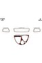 Meriç ®   Peugeot 807 Front Glove Box Trim Mahogany 4 Pieces 2002-2009