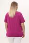 Plum Collar Zipper Detailed Plus Size Blouse - 6
