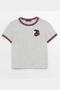 Girl's T-shirt Rib Patch Detailed T-Shirt
