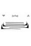 Meriç ®   Nissan Tino Front Glove Box Trim Gloss Black 6 Pieces 2000-2008 - 2