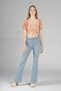 Tokyo Ice Blue Flare Leg Flare Jeans Women's Tooarlayer Power Lycra Collector - 3