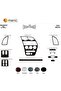 Meric® Peugeot 306 Front Torpedo Inlay Mahogany 11 Parts 1997-2003 - 2