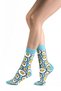 Pack of 6 Organic Cotton Seamless Women's Multi-Colored Patterned Socks 3 - 6