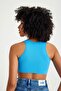 Ribbed Camisole Halter Neck Crop Body - 8